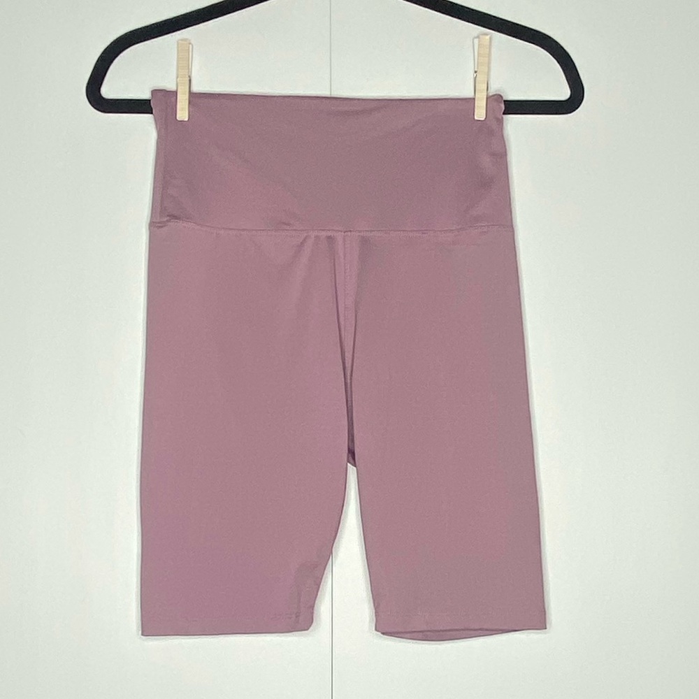 Mauve High-Waisted Biker Shorts – Small/Medium